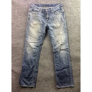 BKE Jake Jeans Mens 31x34 Blue Straight Leg Medium Wash Denim Stretch